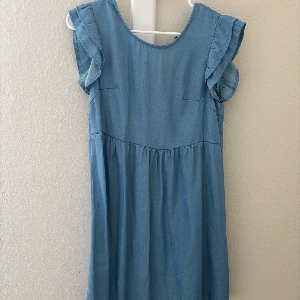 Blue Ruffled Dress